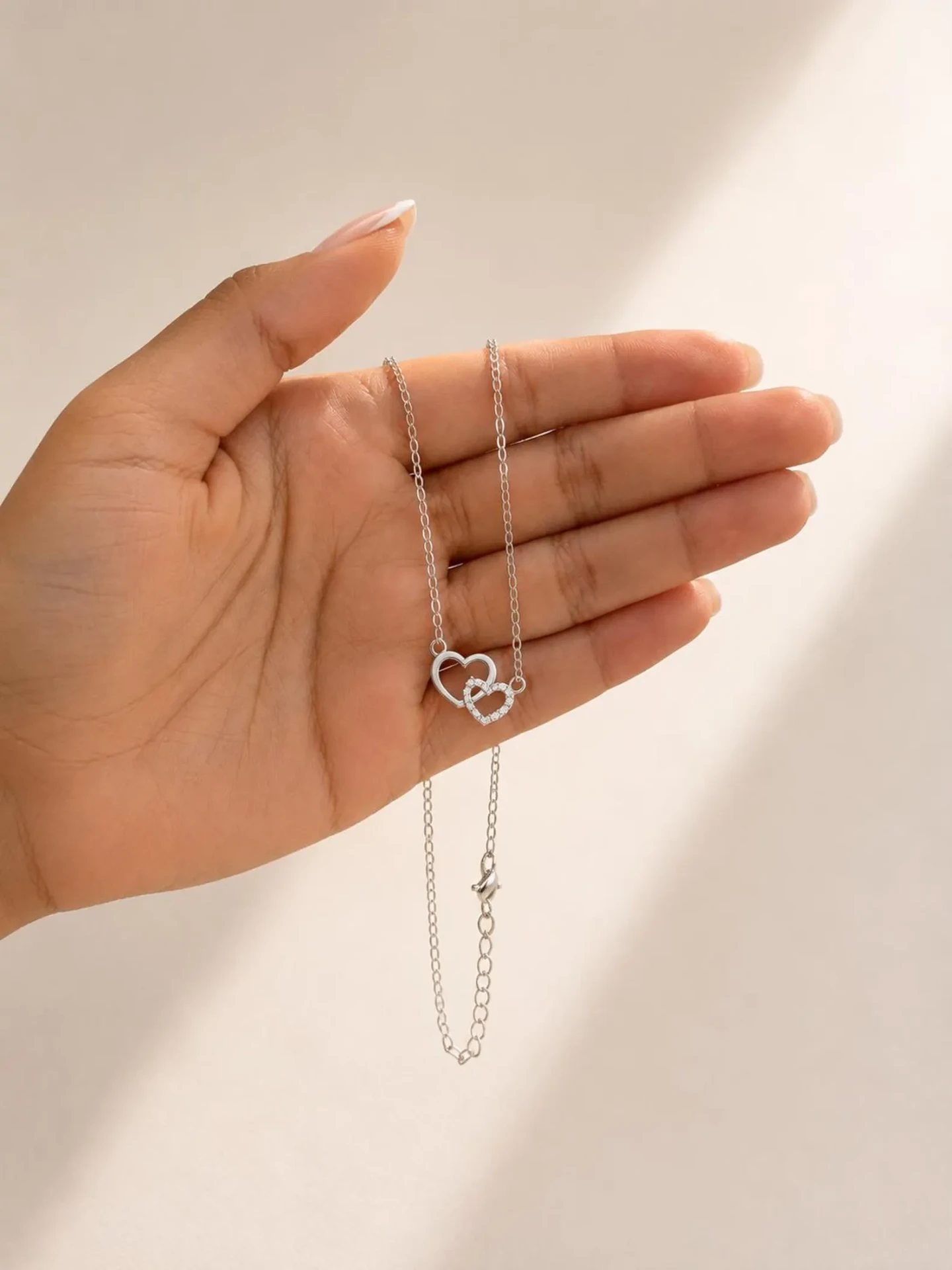 Interlocking Heart Necklace view 2